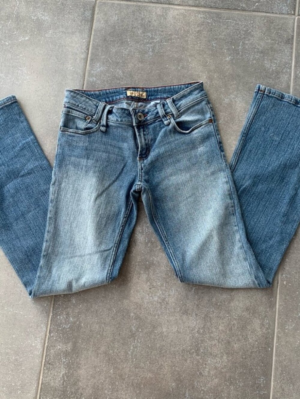 Paris Blue Washed Boot Flare Denim Jeans
